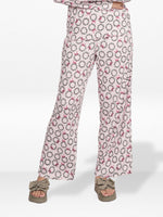 Women's Floral Printed Wide Leg Pants – Soft Yummy Rib Casual Trousers