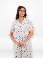 Women's All Over Printed PJ Set – 2 Piece Sleepwear Set | Soft Breathable Nightwear for Women