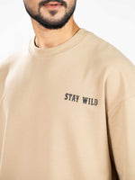 Men’s Oversized Drop Shoulder Graphic T-Shirt – Short Sleeve Crew Neck Tee | Casual Streetwear Top with Front & Back Print