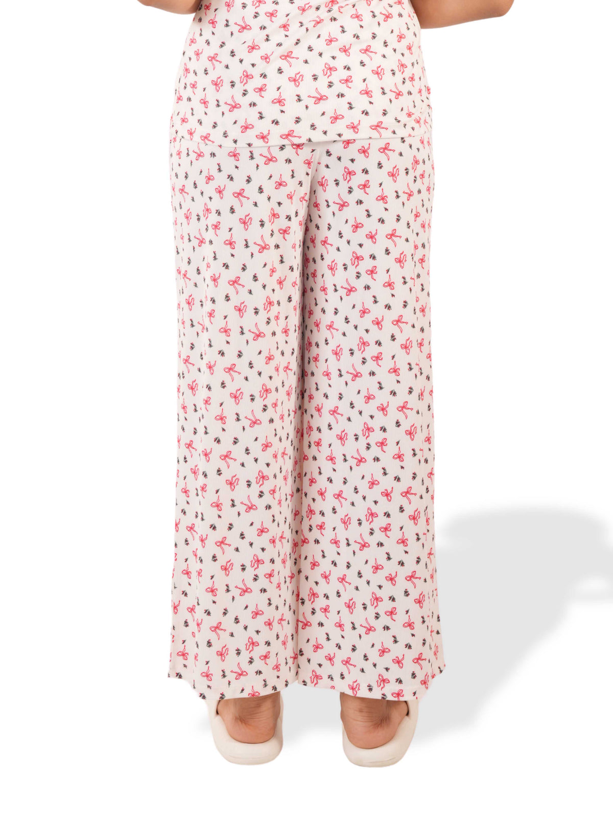 Women's Casual Pants Trendy Loose Trousers High Waist Wide Leg Cropped Palazzo with Pockets