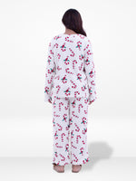 Women’s Christmas Candy Cane Printed Pyjama Set – Long Sleeve Sleepwear | Cozy Winter Loungewear for Women