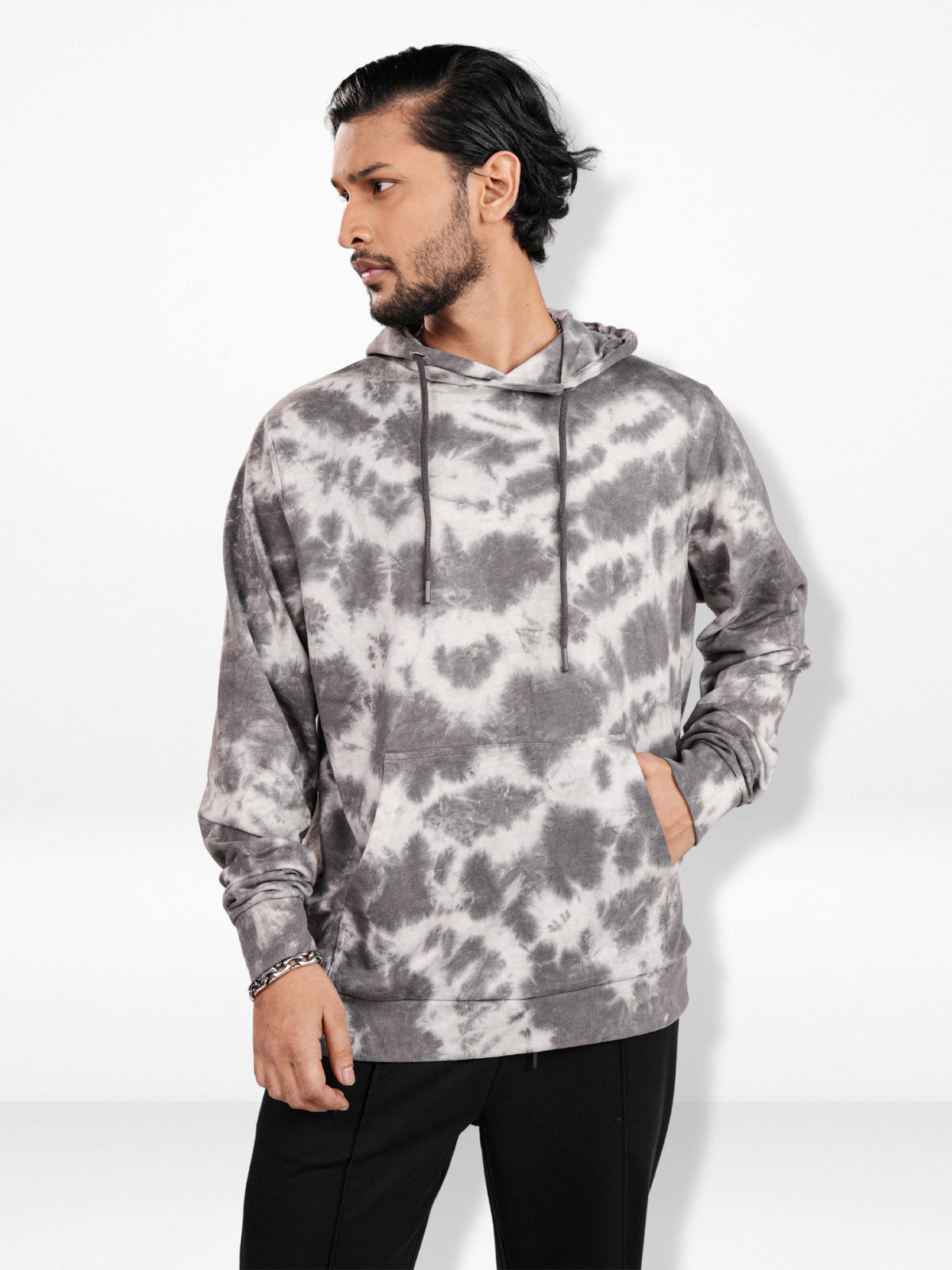 Men’s Tie-Dye Hooded– Premium Cotton Blend Pullover | Stylish Long Sleeve Hoodie, Trendy Casual Streetwear