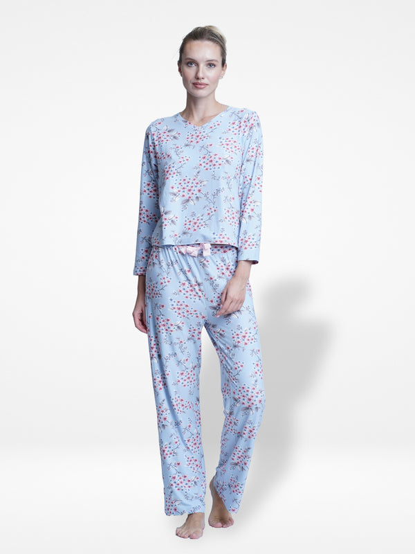 Women Floral Print full Sleeve Sleepwear