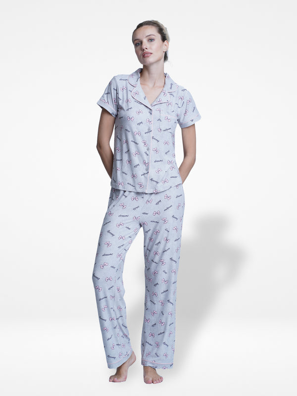 Womens Short Sleeve Tops, Pyjamas Set