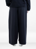 Women’s Cozy Open Leg Palazzo Sweatpants – Soft Relaxed Fit Lounge Pants with Drawstring Waist & Side Pockets |Black