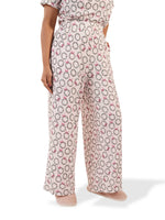 Women's Casual Pants Trendy Loose Trousers High Waist Wide Leg Cropped Palazzo with Pockets