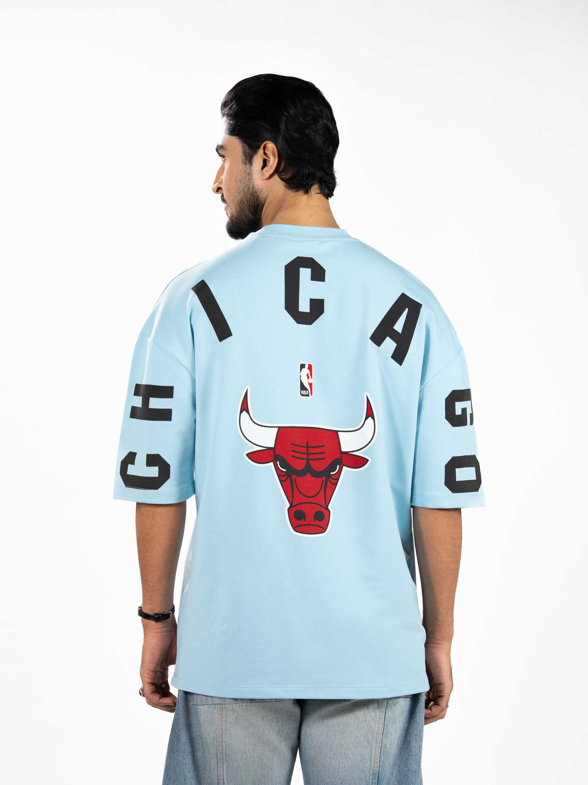 Men’s Oversized Drop Shoulder Graphic T-Shirt – Short Sleeve Crew Neck Tee | Casual Streetwear Top with Front & Back Print