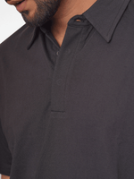 Men's Regular-Fit Mercerized Cotton Polo Shirt Black