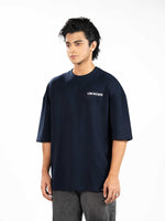 Men’s Oversized Drop Shoulder Graphic T-Shirt – Short Sleeve Crew Neck Tee | Casual Streetwear Top with Front & Back Print