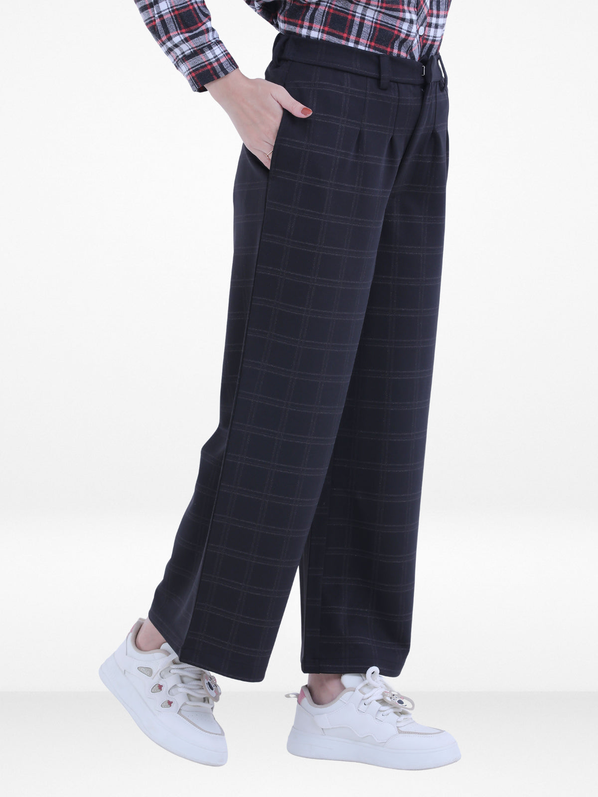 Women’s Cozy Open Leg Palazzo Sweatpants – Soft Relaxed Fit Lounge Pants with Drawstring Waist & Side Pockets |Black