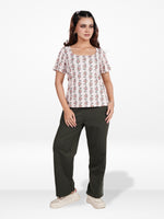 Women’s Regular Fit Crew Neck Tee Shirt – Short Sleeve All Over Print T-Shirt | Soft & Comfortable