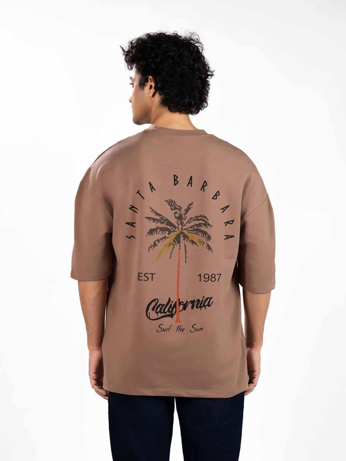 Men’s Oversized Drop Shoulder Graphic T-Shirt – Short Sleeve Crew Neck Tee | Casual Streetwear Top with Front & Back Print