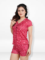 Women's Pajama Sets Button Down Short Sleeve Shirt and Shorts 2 Piece Summer Outfits Lounge Sets