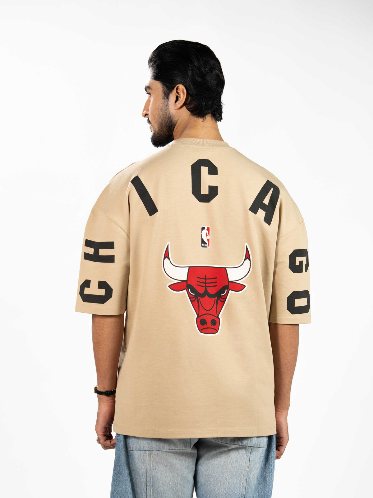 Men’s Oversized Drop Shoulder Graphic T-Shirt – Short Sleeve Crew Neck Tee | Casual Streetwear Top with Front & Back Print