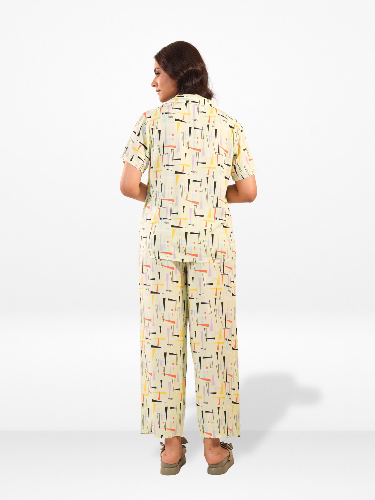 Women's All Over Printed PJ Set – 2 Piece Sleepwear Set | Soft Breathable Nightwear for Women