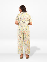 Women's All Over Printed PJ Set – 2 Piece Sleepwear Set | Soft Breathable Nightwear for Women