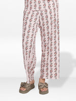 Women's Floral Printed Wide Leg Pants – Soft Yummy Rib Casual Trousers