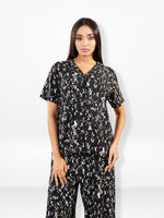 Women's All Over Printed PJ Set – 2 Piece Sleepwear Set | Soft Breathable Nightwear for Women