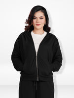 Women’s Full Zip Hoodie – Solid Color Hooded|Casual Zip-Up Hoodies for Everyday Wear
