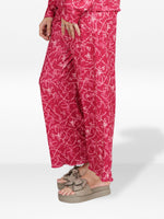 Women's Floral Printed Wide Leg Pants – Soft Yummy Rib Casual Trousers