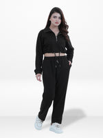 Women’s Long Sleeve Cropped Top Half Zip Pullover Sweatshirt | Trendy Relaxed Fit , Sweatshirt for Casual & Athleisure Wear