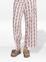 Women's Floral Printed Wide Leg Pants – Soft Yummy Rib Casual Trousers