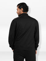 Men’s Regular Fit Jacket – High Neck Front Zip | Long Sleeve Outerwear with Ribbed Trims & Welt Pockets