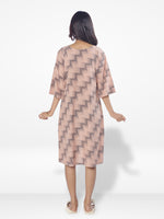 Women Pink & Grey shades Printed Long Top| Pink Shade