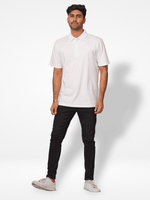 Men's Regular-Fit Mercerized Cotton Polo Shirt White