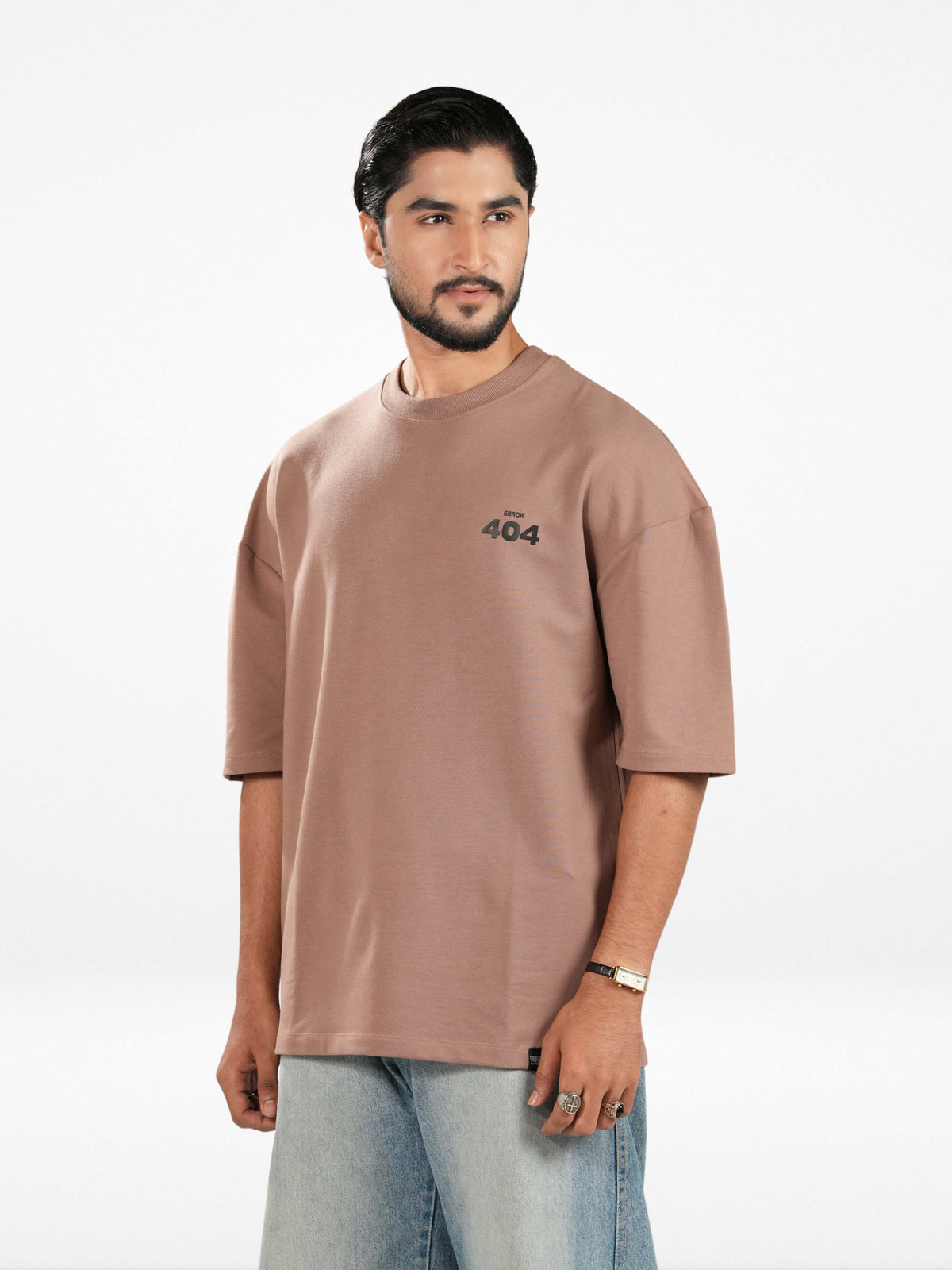 Men’s Oversized Drop Shoulder Graphic T-Shirt – Short Sleeve Crew Neck Tee | Casual Streetwear Top with Front & Back Print