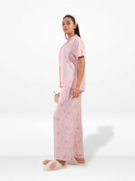 Women's All Over Printed PJ Set – 2 Piece Sleepwear Set | Soft Breathable Nightwear for Women