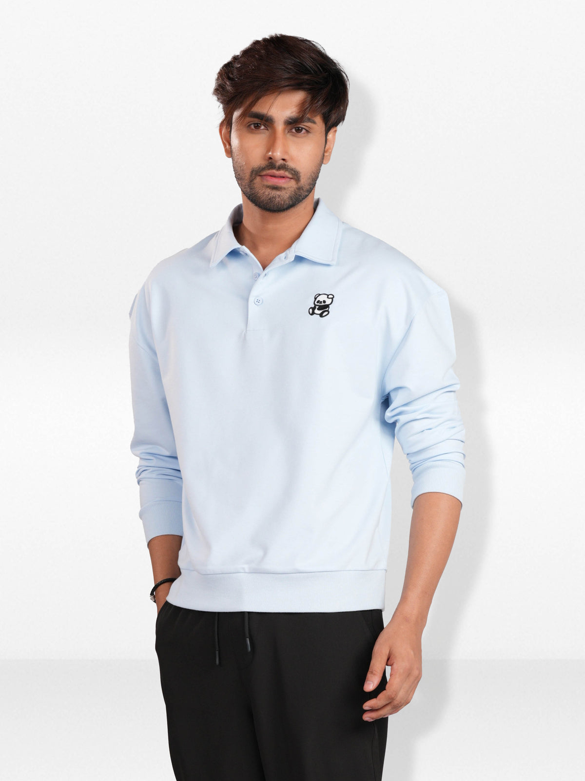 Men’s Polo Sweatshirt – Classicwith Modern Style | Soft Comfortable Everyday Wear