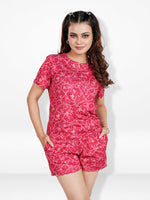 Women's Henley Short SleevePajama Sets- Shirt and Shorts 2 Piece Summer Outfits Lounge Sets