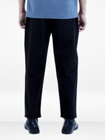 Men’s Relaxed Fit Trousers – Elastic Waist with Drawstring, Casual Pants with Fake Fly & Side Pockets ,Comfortable Everyday Wear