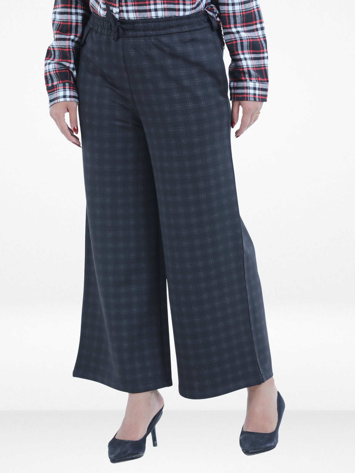 Women’s Cozy Open Leg Palazzo Sweatpants – Soft Relaxed Fit Lounge Pants with Drawstring Waist & Side Pockets |Black