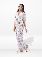 Women’s Short SleeveSleepwear Set – Notch Collar 2 Piece Pajama Outfit | Comfy Nightwear, Soft Summer Lounge Set for Women