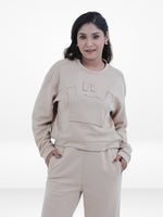Women’s Two-Piece Sweatshirt Set – Long Sleeve Top & Jogger Pants, Comfortable & Stylish Lounge Wear
