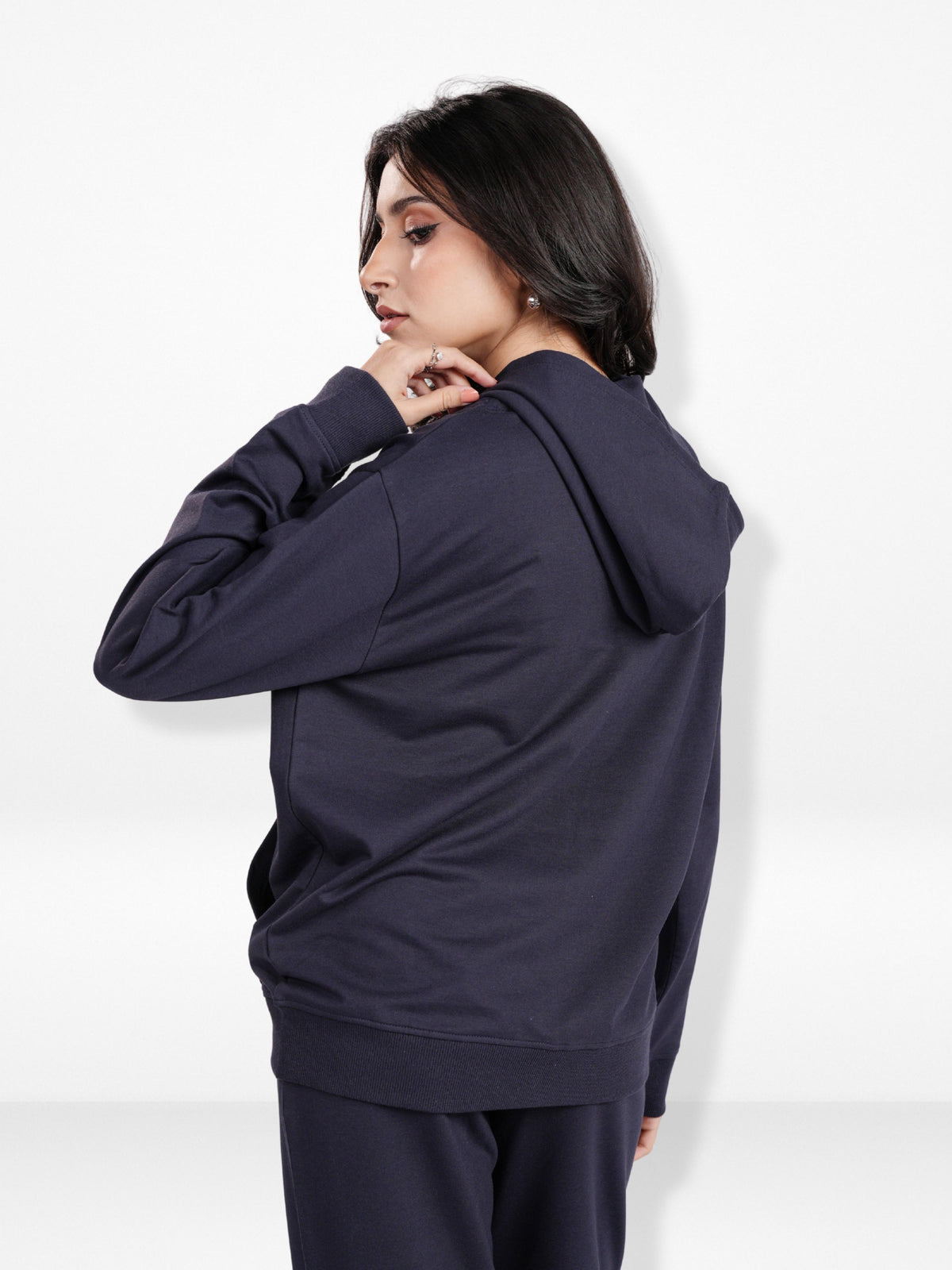 Women’s Full Zip Hoodie – Solid Color Hooded|Casual Zip-Up Hoodies for Everyday Wear