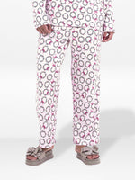 Women’s Printed Pajama Pants | Soft & Stretchy Sleepwear Trousers | Elastic Waist Lounge Pants | Yummy Rib Fabric - Blushing Bride