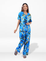 Women’s Short Sleeve Sleepwear Set – Notch Collar 2 Piece Pajama Outfit | Comfy Nightwear, Soft Summer Lounge Set for Women