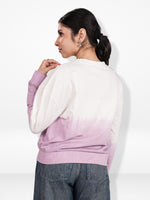 Women’s Tie-Dye Long Sleeve Gradient Printed Sweatshirt – Soft Cotton Blend Pullover | Stylish Printed Casual Top for Everyday Comfort