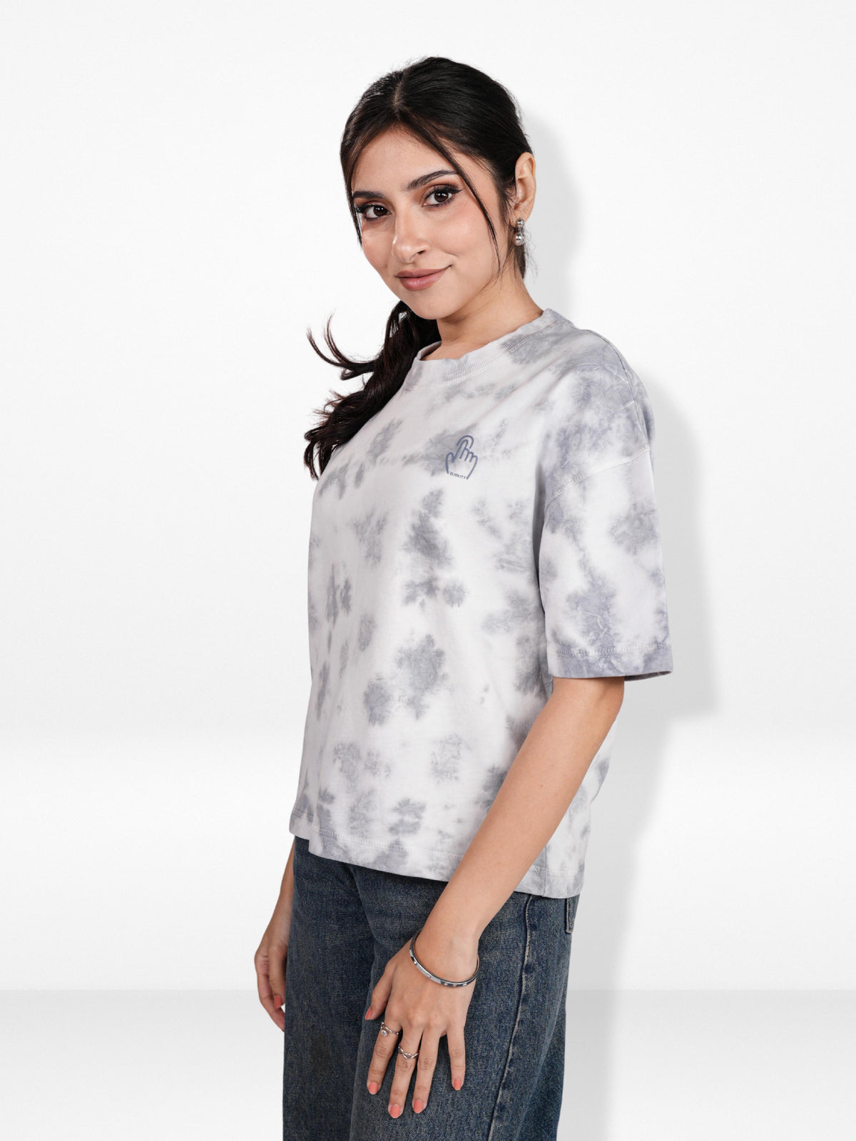 Women’s OversizedT-Shirt – Tie-Dye Graphic Print, Short Sleeve Loose Fit | Casual Comfy Tee for Women