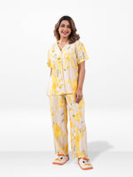 Women’s Short SleeveSleepwear Set – Notch Collar 2 Piece Pajama Outfit | Comfy Nightwear, Soft Summer Lounge Set for Women