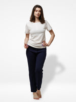 Women Button Facing short sleeve Top loungewear set