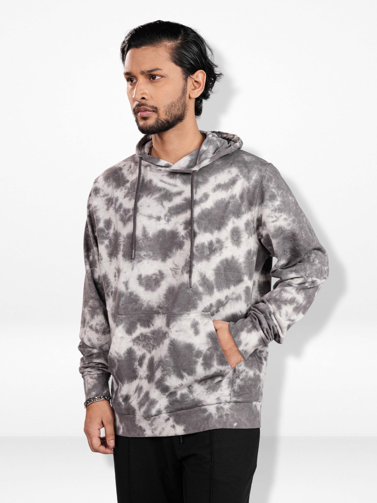 Men’s Tie-Dye Hooded– Premium Cotton Blend Pullover | Stylish Long Sleeve Hoodie, Trendy Casual Streetwear