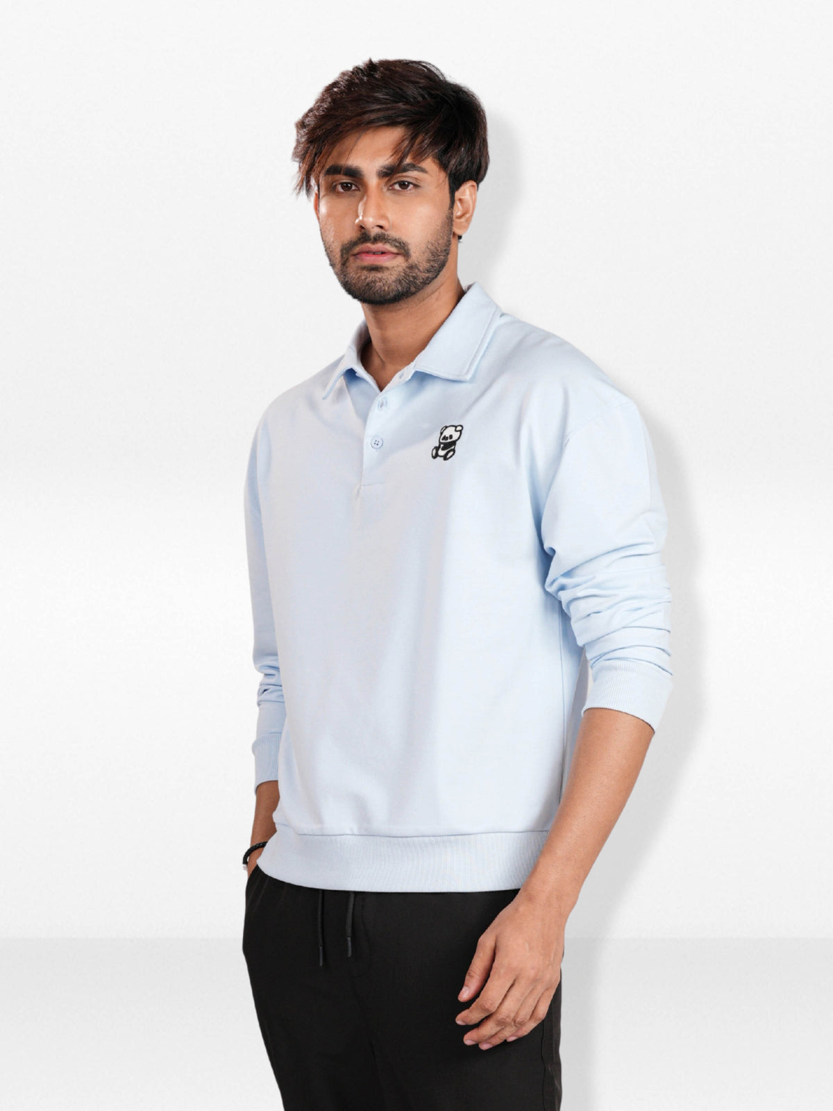 Men’s Polo Sweatshirt – Classicwith Modern Style | Soft Comfortable Everyday Wear