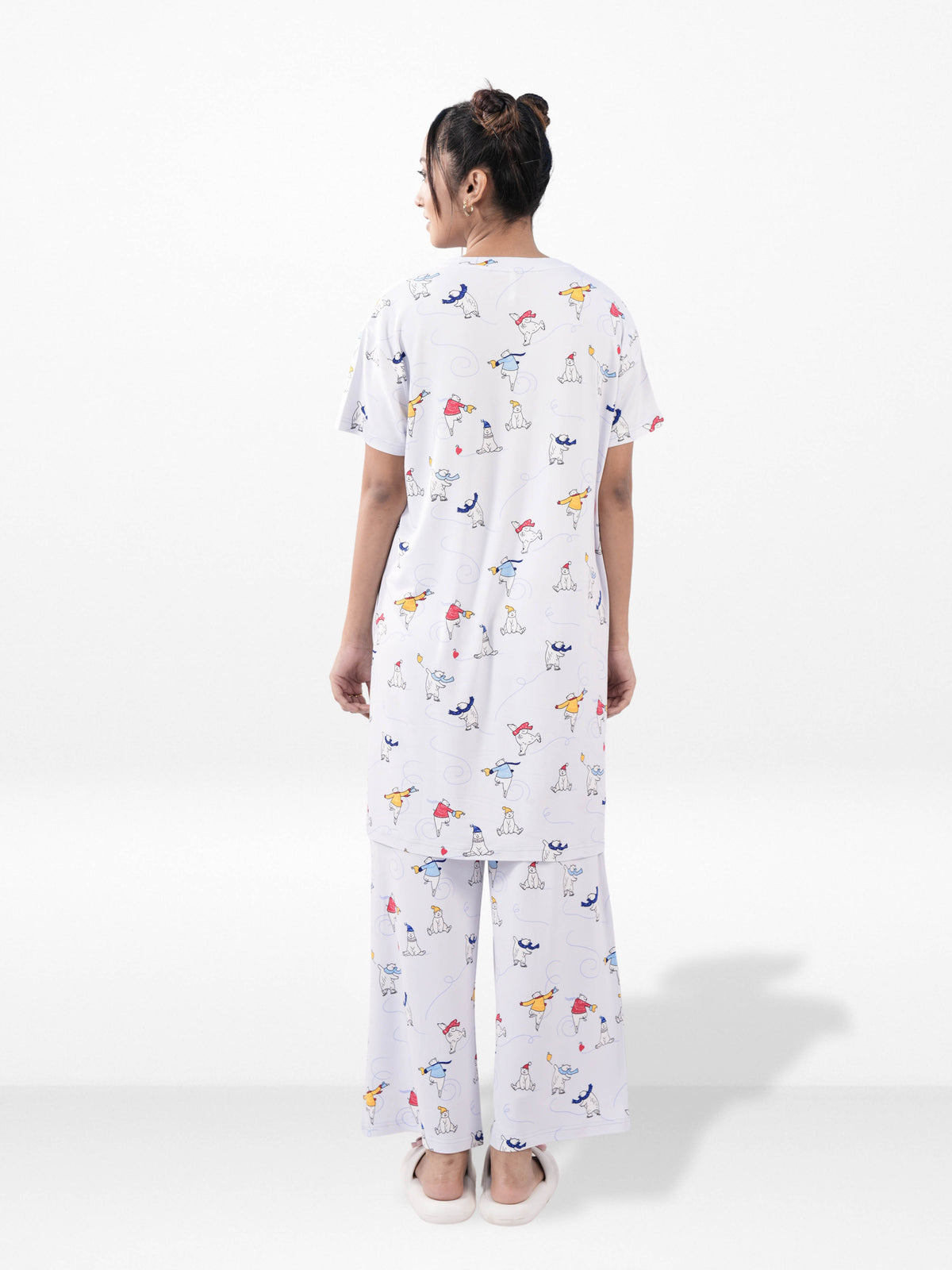 Women’s Long Tunic Top & Pant Set – 2 Piece Pajama & Loungewear Outfit for Women | Soft Comfortable Everyday Wear