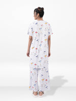 Women’s Long Tunic Top & Pant Set – 2 Piece Pajama & Loungewear Outfit for Women | Soft Comfortable Everyday Wear