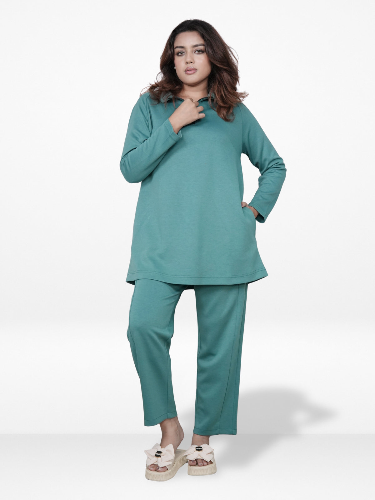 Women’s High Neck Half Zip Pullover Sweatshirt – Long Sleeve  Top | Trendy Relaxed Fit , Hoodie for Casual & Athleisure Wear