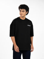 Men’s Oversized Drop Shoulder Graphic T-Shirt – Short Sleeve Crew Neck Tee | Casual Streetwear Top with Front & Back Print